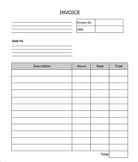 labor invoice template invoice pinterest invoice template
