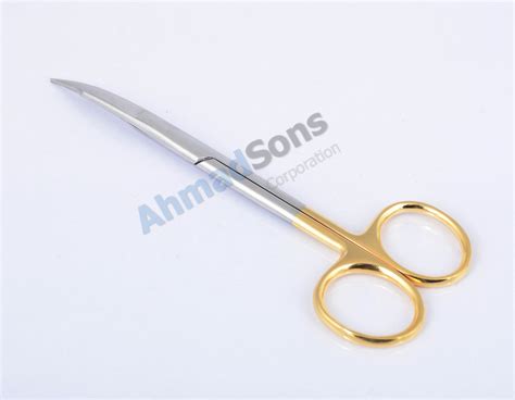 3 Pcs Surgical Goldman Fox Scissors Tc Curved 13cm Dental