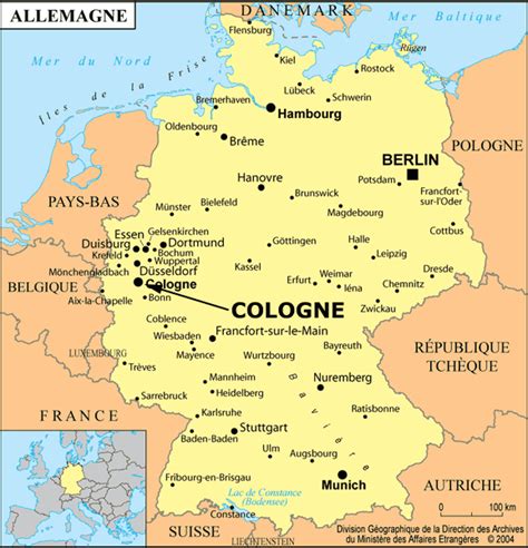 Large detailed map of cologne. Cologne Map - TravelsFinders.Com