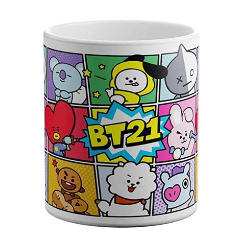 Buy Craft Maniacs Bts Kpop Bt21 Fanart Printed Ceramic Tea Coffee Mug