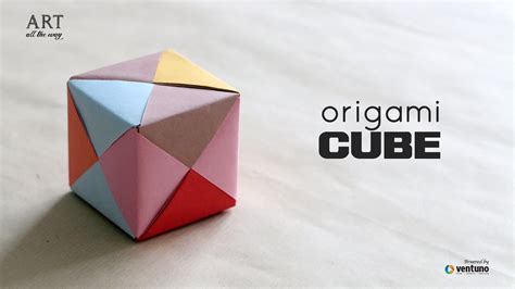 How To Fold An Diy Origami 3d Cube Origami Geométrico Como Hacer