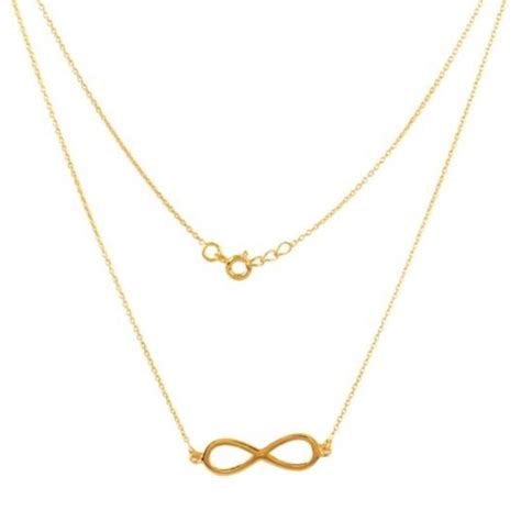 Gold Eternity Infinity Necklace Alchemy 18ct Gold Plated Pendant