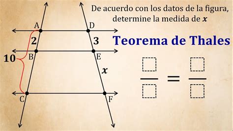 Ejercicio Halle La Medida De X Teorema De Thales Youtube
