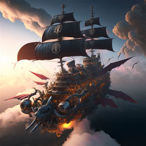 Flying Pirates Ship By Immortalxuniverse On Deviantart