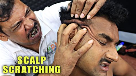 Scalp Scratching And Scalp Massage By Asim Barber Head Massage And Hair