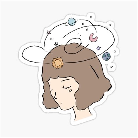 Girl Aesthetic Sticker By Atipro Redbubble