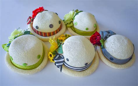 Cute As A Button Tea Hats For Little Girls Tea Party Bluejean Corner