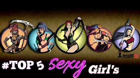 Shadow Fight 2 Top 5 Sexy Girl S Enemy Youtube