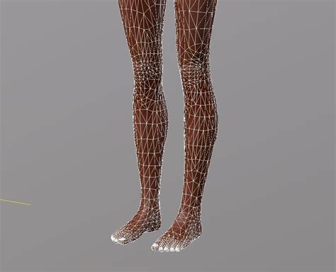 Naked African Woman Rigged D Game Character D Model Blend C D