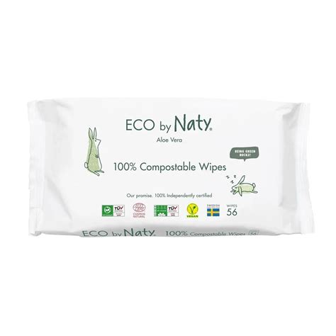 Детские влажные экосалфетки Naty Sensitive Wipes с алоэ, 56 шт - купить ...