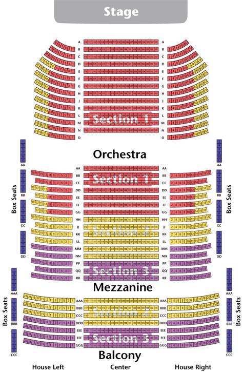 Seating Chart The Springfield Symphony Orchestra