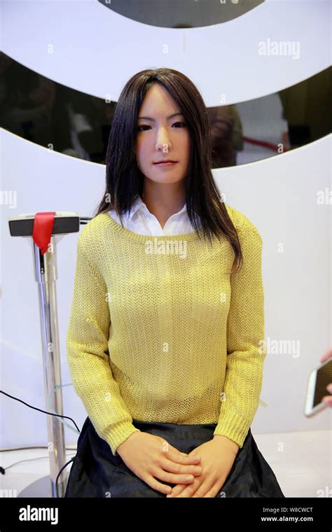 Humanoid Robot Geminoid F Produced By Renowned Robot Designer Hiroshi