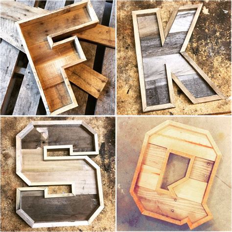 Pallet Letter Rustic Letter Reclaimed Wood Marquee Letters Pallet