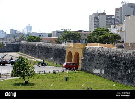Entrance To Old Walled City Cartagena Colombia Stock Photo Alamy