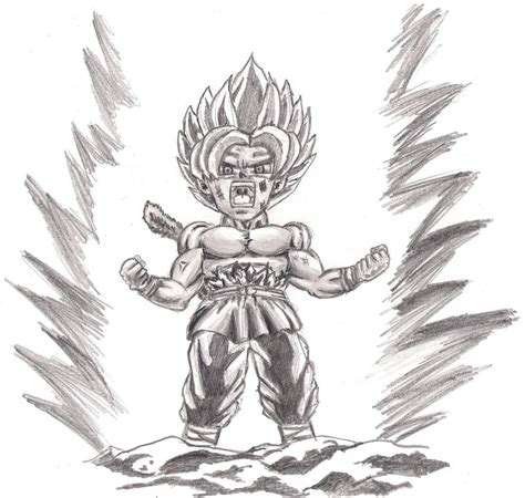 Kid Goku Powering Up By Kastrishis On Deviantart