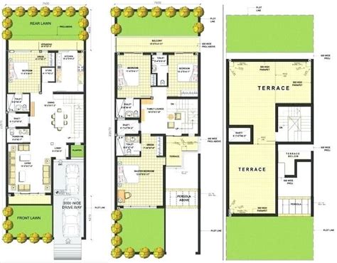 Modern Row House Plans House Decor Concept Ideas