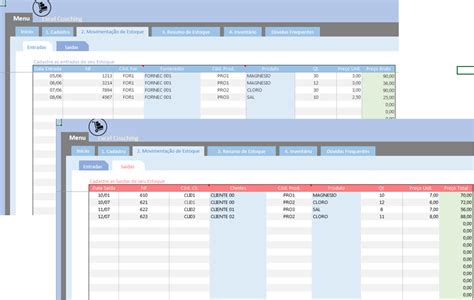Planilha De Controle De Estoque E Inventário Em Excel