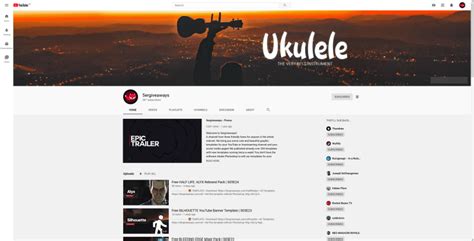 Free Ukulele Youtube Banner Template 5ergiveaways