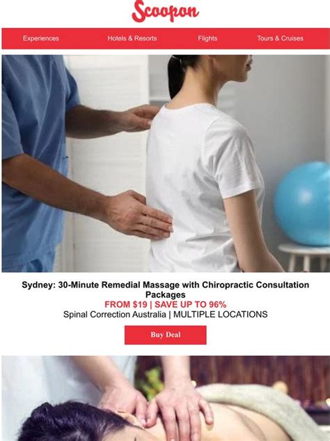 Scoopon Sydney Minute Remedial Massage With Chiropractic