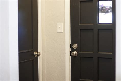 Painting Interior Doors Black And Adding New Hardware
