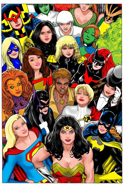 Women Of DC By Kevin Maguire Arte Dc Comics Personagens De