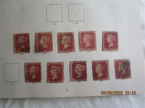 Gb Penny Red Plates Complete Bar Plates 77 And 225 Post Uk Only Read All