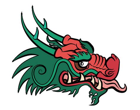 This is a creative way to teach the alphabets, using videos and coloring pages and make learning a fun experience. Colored page Red dragon head painted by Annanymas