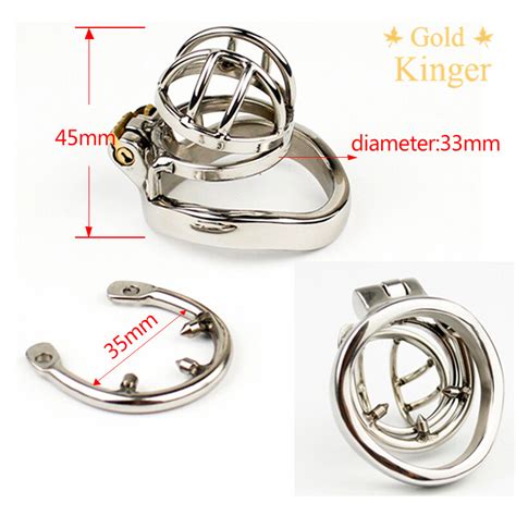 Chaste Bird Male Stainless Steel Cock Cage With Penis Barbed Ring