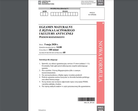 Odpowiedzi, zadania i komentarze o. Matura próbna CKE 2021 język łaciński i kultura antyczna. Jakie będą pytania na maturze próbnej ...