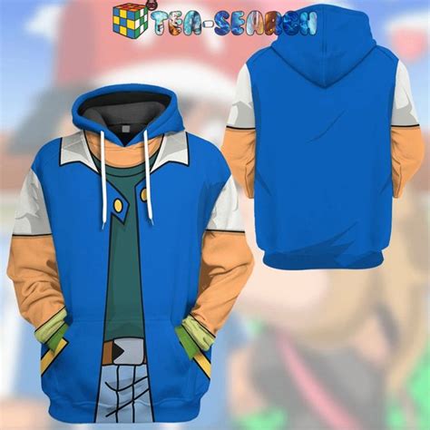 Pokemon Ash Ketchum 3d Hoodie And T Shirt T Shirt Costumes Ash