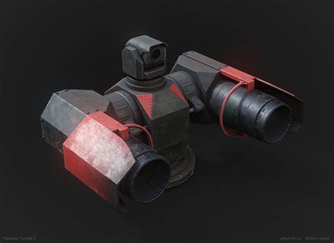 3d Asset Game Ready Ten Realistic Turrets Cgtrader