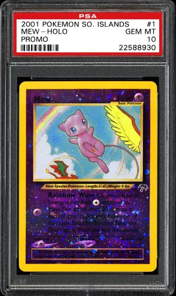 Maybe you would like to learn more about one of these? 2001 Nintendo Pokemon Southern Islands Mew-Holo | PSA ...