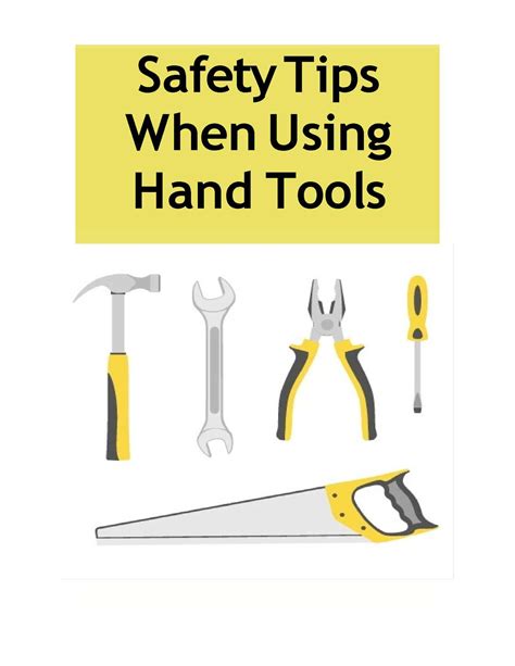 Calaméo Safety Tips When Using Hand Tools