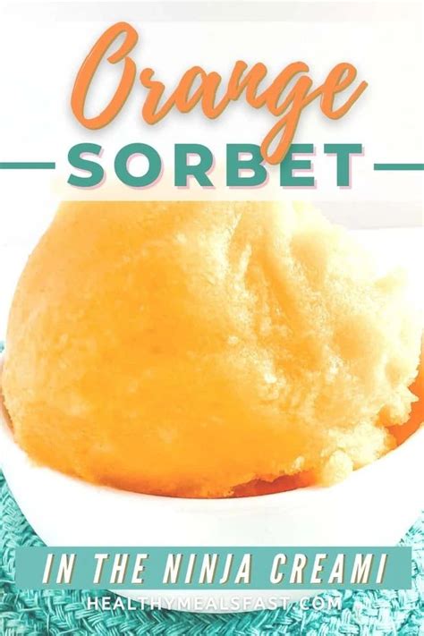 Ninja Creami Orange Sorbet Recipe Orange Sorbet Orange Sherbet
