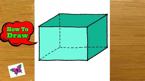 How To Draw A Cuboid In Easy Steps Rectangular Prism Drawing 3d
