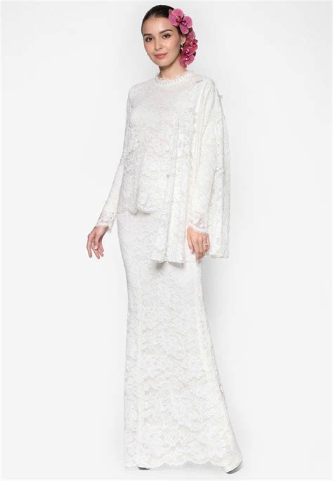 Tuberose Lace Kurung1 Nikah Outfit Nikah Dress Wedding Dresses Lace