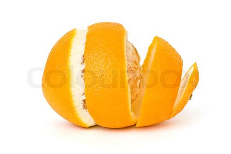 Reife Süße Orangen Auf Einem Weißen Hintergrund Stock Bild Colourbox
