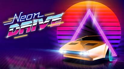 Retro Synthwave Neon Drive Games Wallpapers Racing