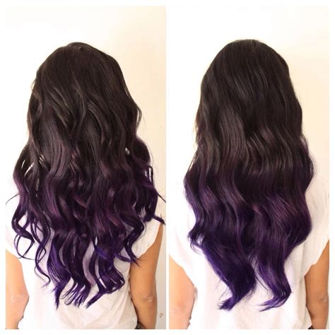 Purple ombre please read all of the information below before starting a conversation between seller and buyer. purple ombre | Dipped hair, Dark purple hair, Dye my hair