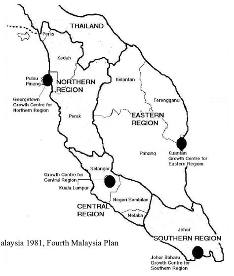 States And Regions In Peninsular Malaysia Download Scientific Diagram