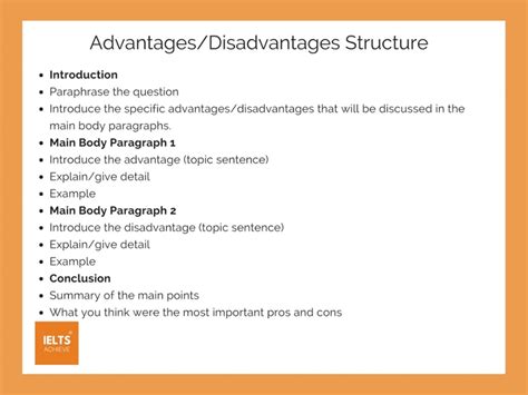 How To Write An Advantages Or Disadvantages Essay — Ielts Achieve