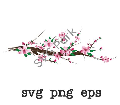 Cherry blossom svg png eps | Etsy in 2021 | Cherry blossom, Svg
