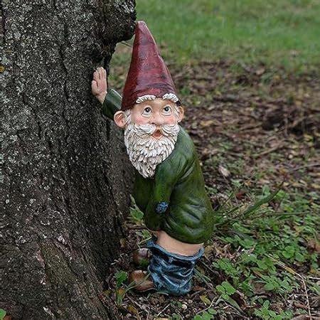 Runsmooth 15cm Garden Gnome Ornament Funny Peeing Gnome Naughty Garden