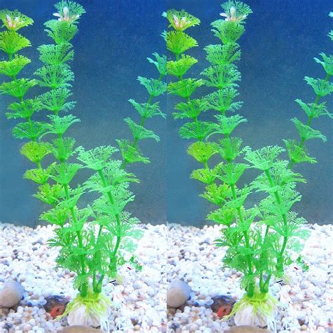 1pc 30cm Plastic Ornament Aquarium Plants Artificial Underwater Plants