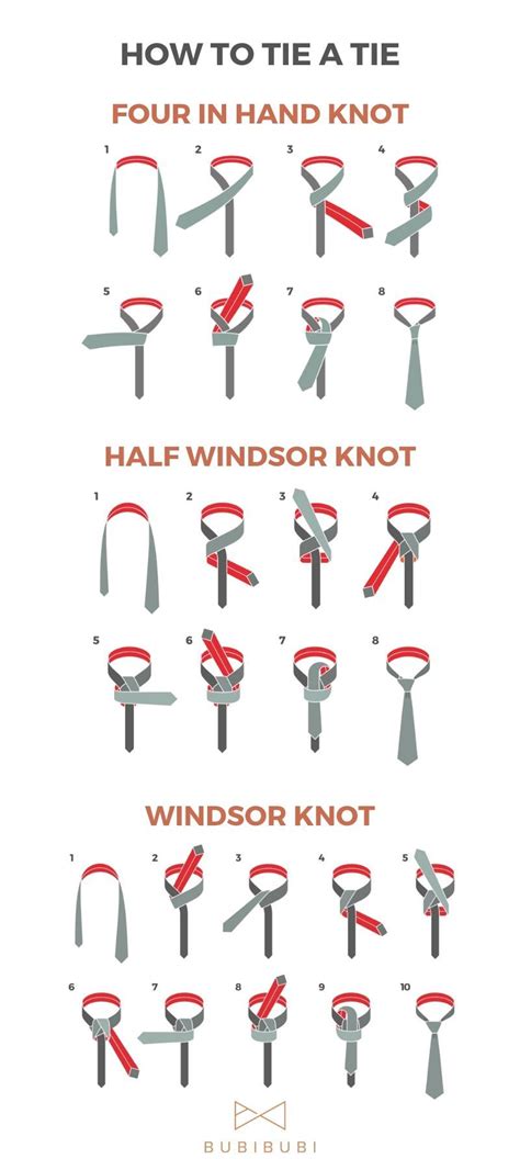 How To Tie A Tie Four In Hand Knot Windsor Half Windsor Four In