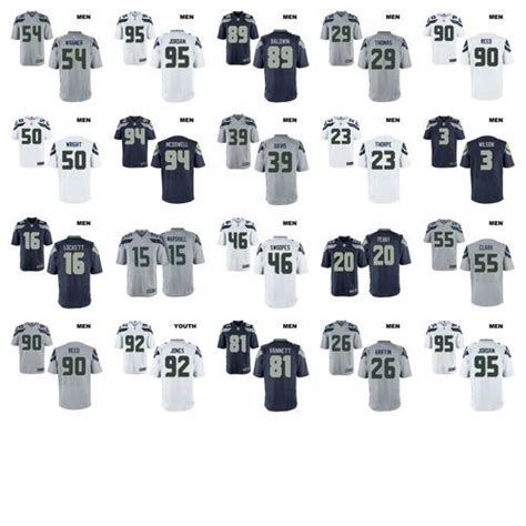 Seattle Seahawks Nfl Players Jerseys Stitched Letternumber Nfl