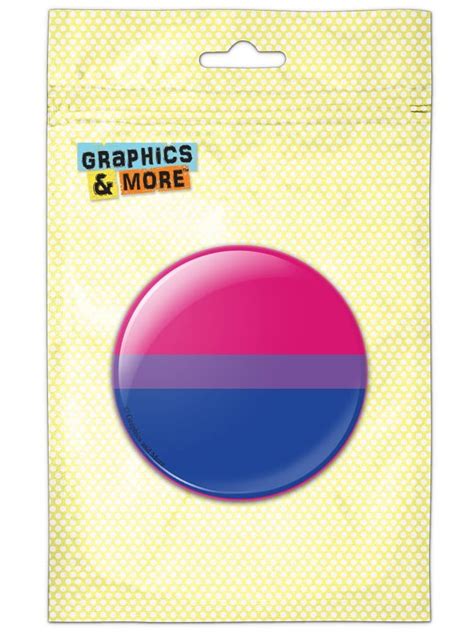 bisexual bisexuality pride flag pink purple blue pinback button pin badge