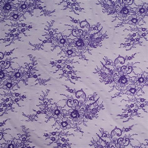 Purple Floral Lace Fabric Purple Floral Lace Fabric Floral Lace