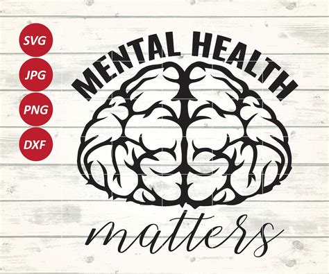 Mental Health Matters Svg Silhouette Cut File Healthy Mind Etsy