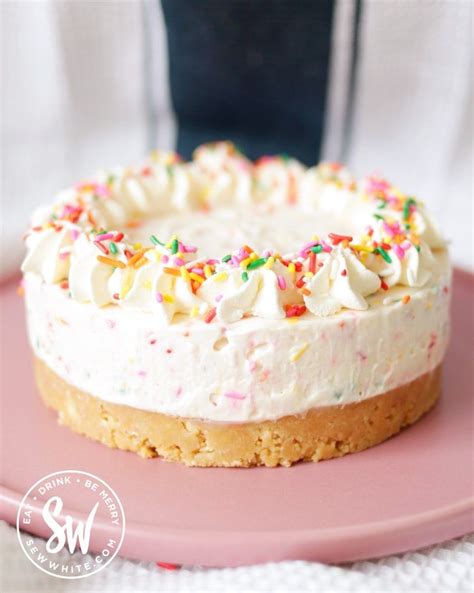 Funfetti Cheesecake Easy No Bake Sprinkle Cheesecake Recipe In 2021